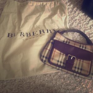 Burberry small buckle hand bag